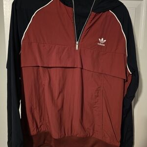 Adidas Men's Red and Black Jacket